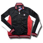 View Item Slazenger Heritage Blur Sports Poly Track Top Sweatshirt Black
